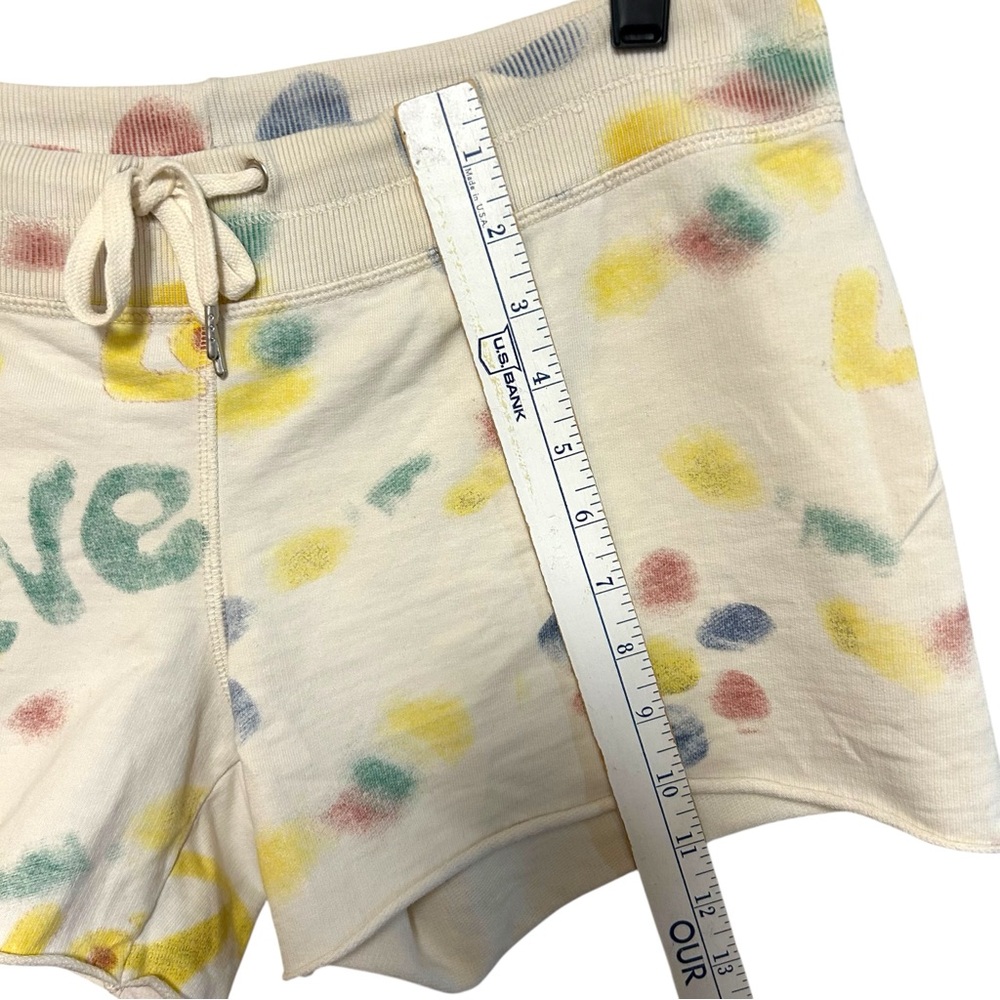 Lucky brand XS sweatpant hot shorts low rise‎ hippie peace love print Y2K boho - Picture 9 of 13